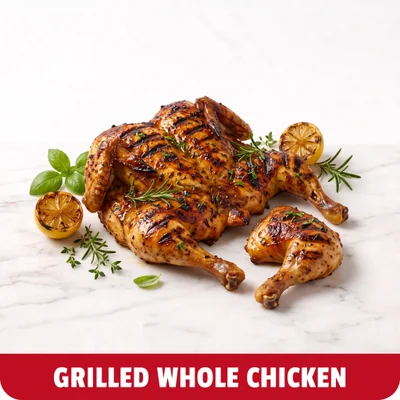 Whole Marinated Flame-Grilled Peri Peri Chicken at Cheam Peri Peri